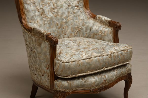 Elegant chair reupholstery with premium fabric showing quality craftsmanship