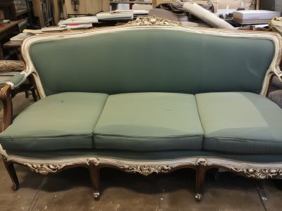 Professional upholstery repair service for furniture restoration