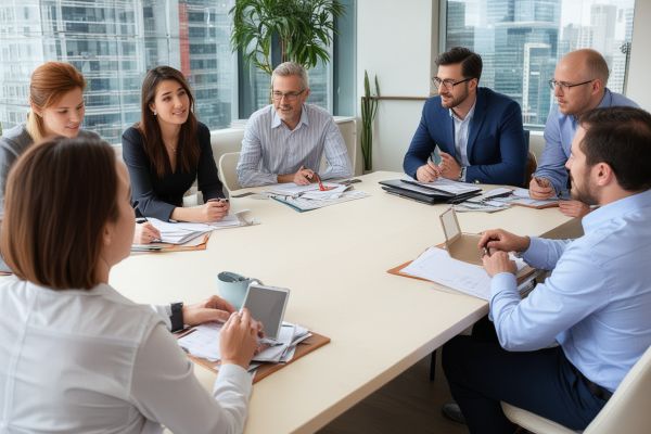 Professional furniture assessment and consultation meeting