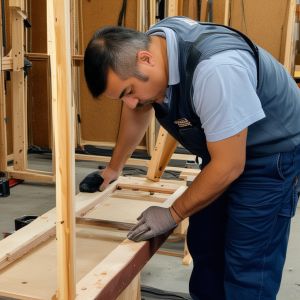 Mike Rodriguez - Furniture repair expert examining structural components